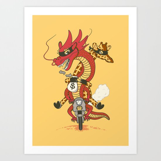 Unusual Partners In Crime Art Print