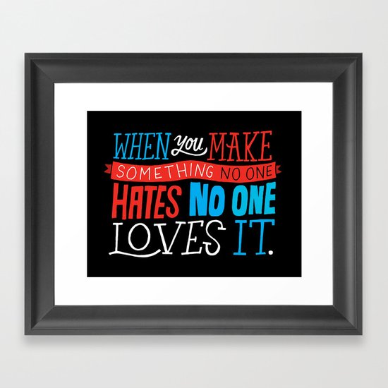 No One Loves It. Framed Art Print