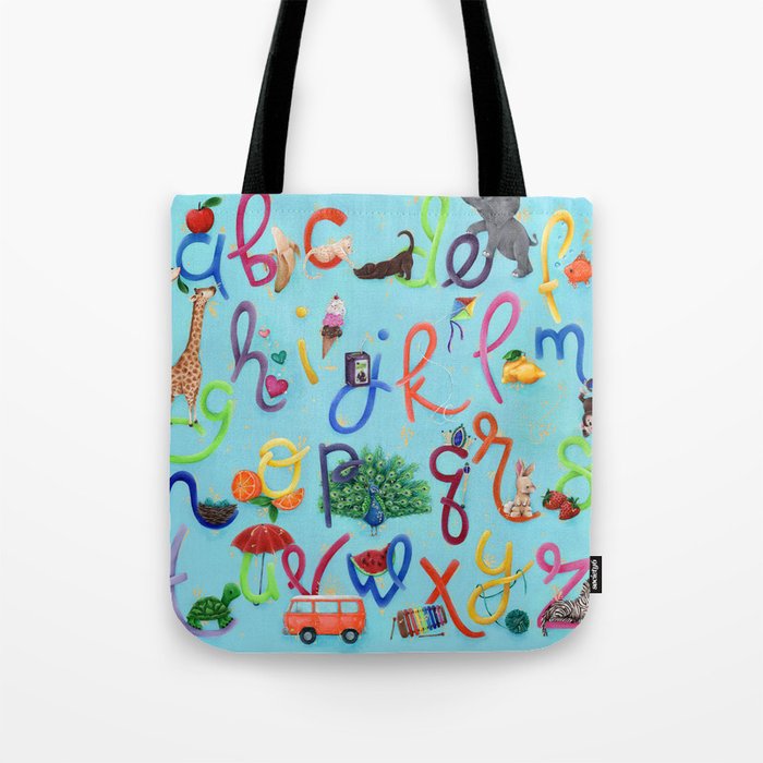 Alphabet cheap canvas bag
