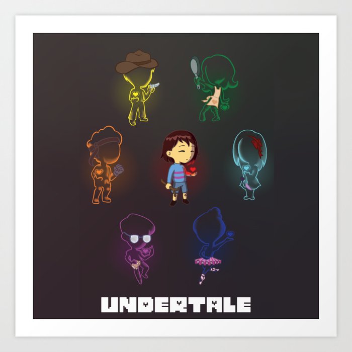 Undertale Souls Art Print By Juditangelo Society6 Undertale Souls Art Print By Juditangelo Society6