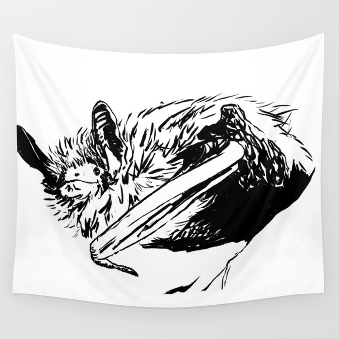 Wise Bat (Ola) Wall Tapestry