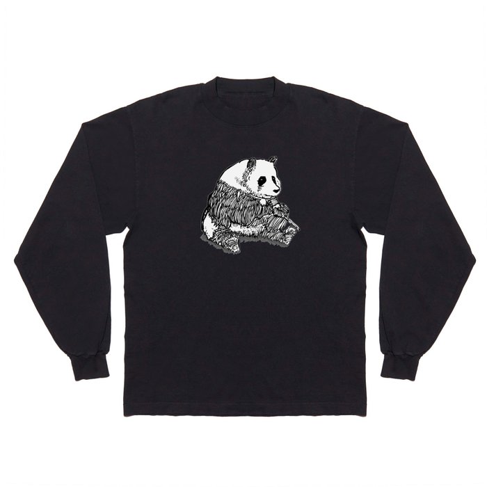 Panda Chillin Long Sleeve T Shirt