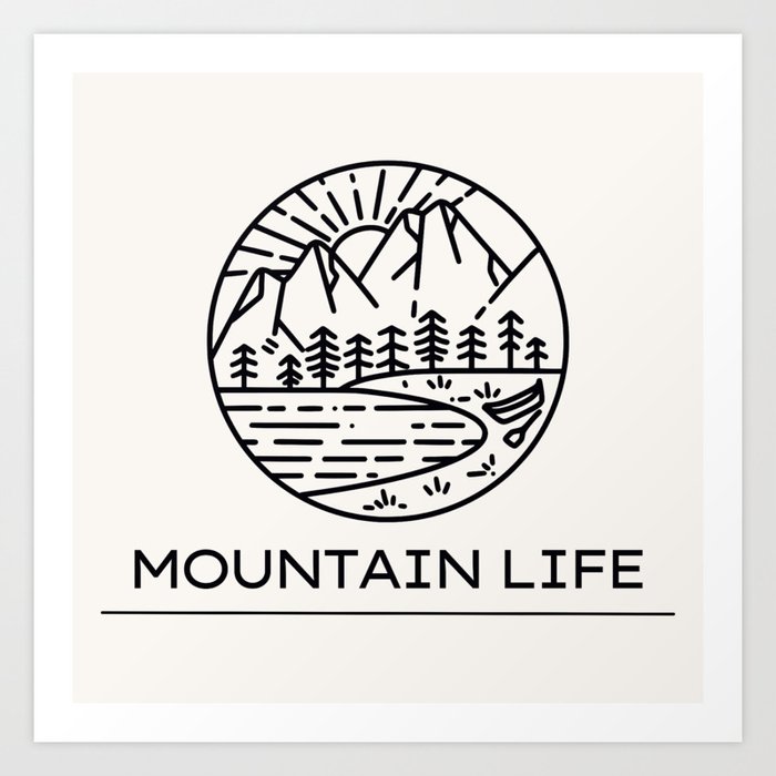 Mountain Life Art Print