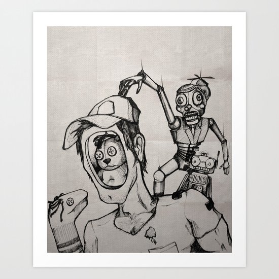 Imagination (sketch) Art Print