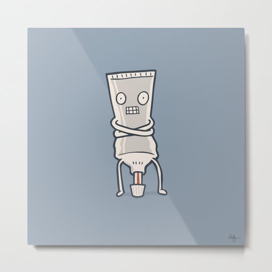 Bad Taste Toothpaste Metal Print