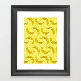 Banana Pattern II Framed Art Print