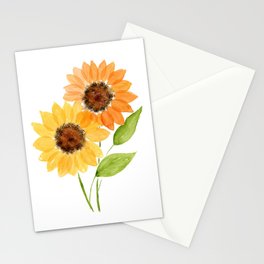 Pair of Sunflowers Stationery Cards