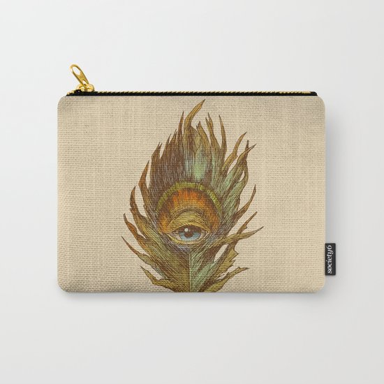 peacock feather-eye Carry-All Pouch