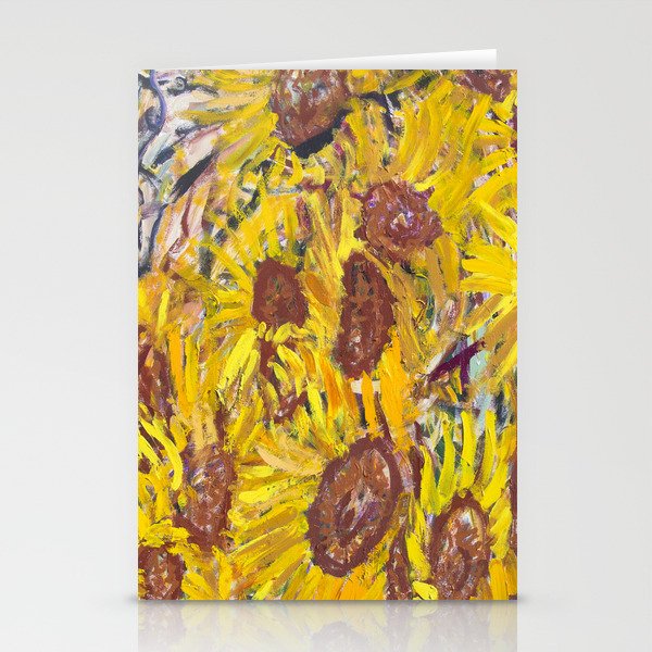 Sunflowers and A Gold Time Stationery Cards
