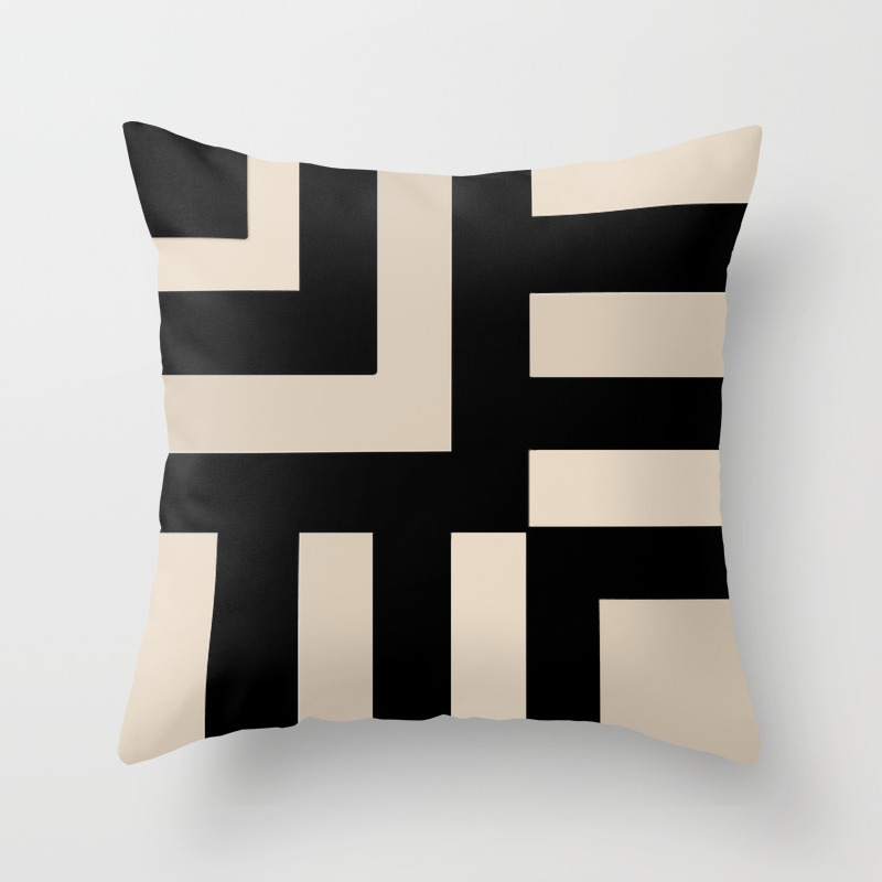 Black And Tan Throw Pillow By Nancysmith Society6