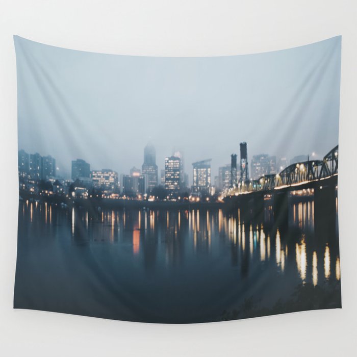 Portland II Wall Tapestry by Hannah Kemp  Society6