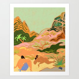 Lazy Days in Nature Art Print