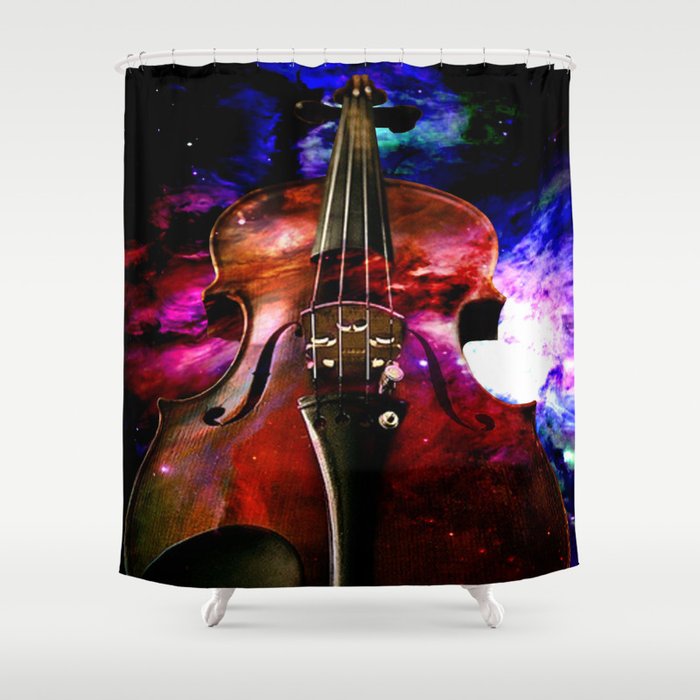 violin nebula Shower Curtain