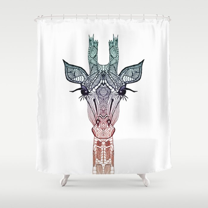 GiRAFFE Shower Curtain