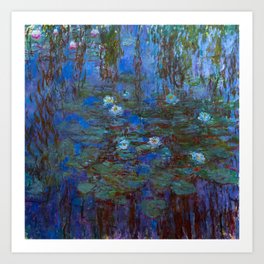 Claude Monet - Blue Water Lilies Art Print