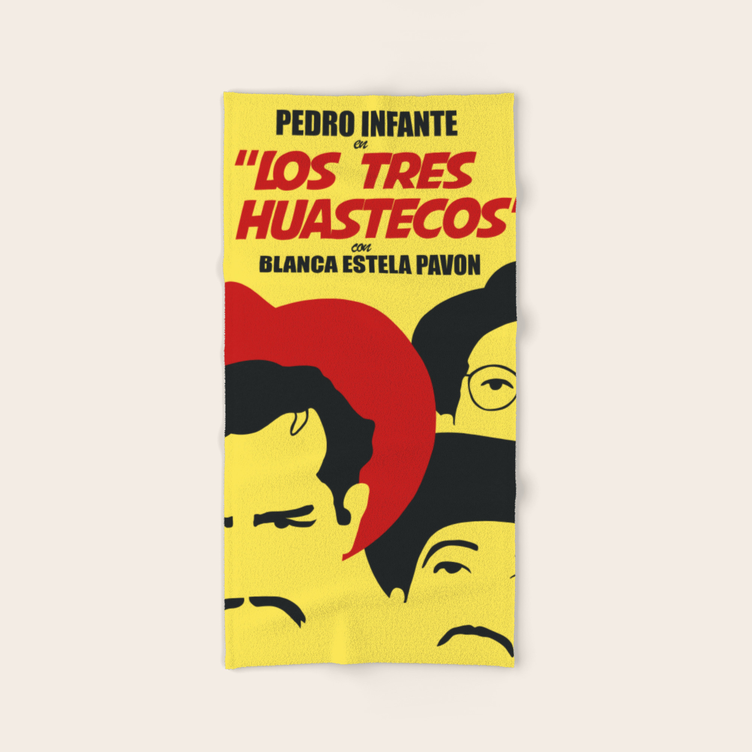 Los Tres Huastecos Vintage Mexican Movie Poster Reimagination Hand Bath Towel By Classicalart Society6