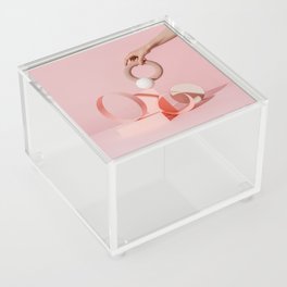Pink abstract composition Acrylic Box