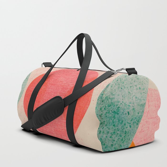 Mid-Century Abstract Circles Duffle Bag