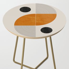 Abstract Geometric Shapes Side Table
