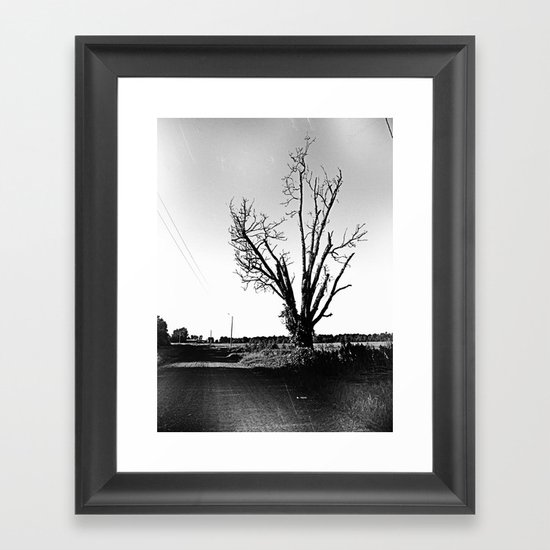 not a pretty tree Framed Art Print