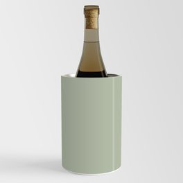 Mellow Sage Green Solid Color Pairs To Benjamin Moore Salisbury Green HC-139 Wine Chiller