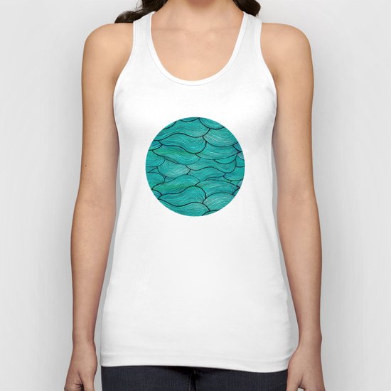 Sea Waves Unisex Tank Top