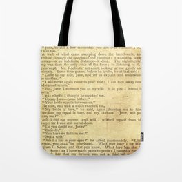 Jane Eyre, Mr. Rochester First Marriage Proposal by Charlotte Bronte Tote Bag