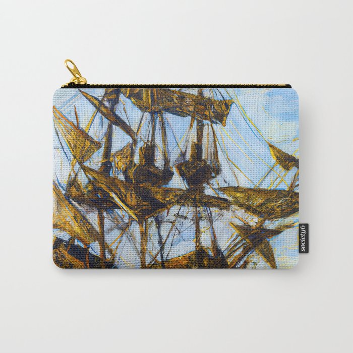 Ancient Spanish Galleon Carry-All Pouch