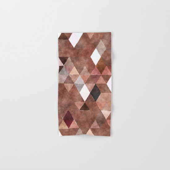 Retro Triangles Pattern 04 Hand & Bath Towel