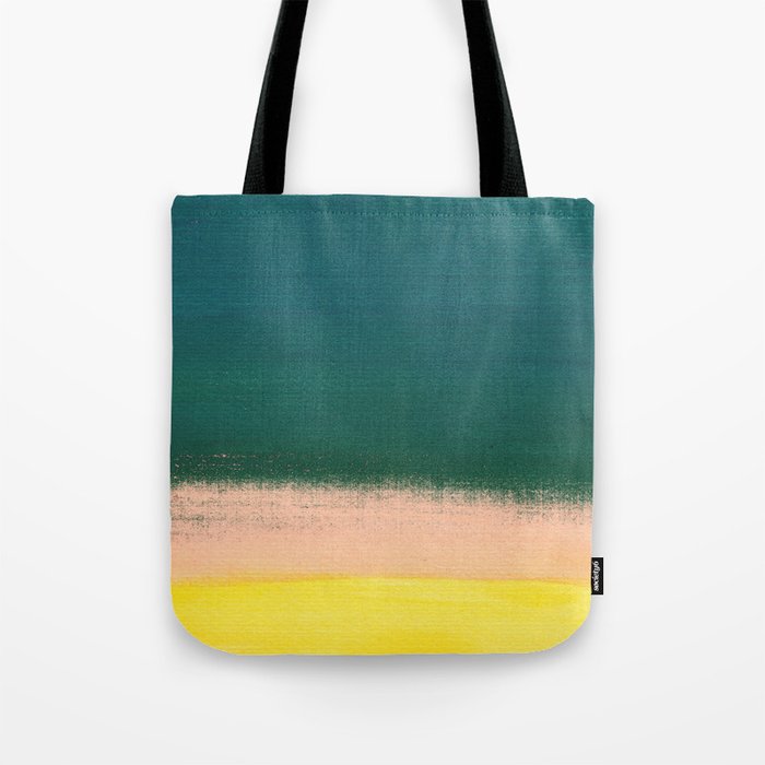Minimal Abstract Sunset Painting Tote Bag