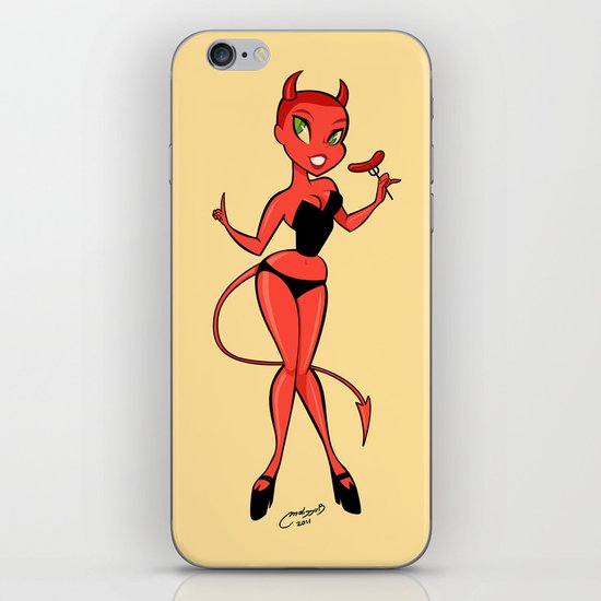 diablita iPhone & iPod Skin