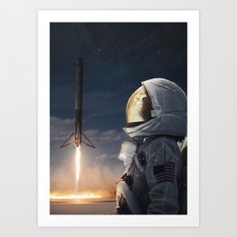 Space exploration Art Print