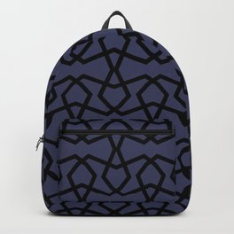 Black and Navy Tessellation Line Pattern 36 Pairs DE 2022 Trending Color Singing the Blues DET576 Backpack