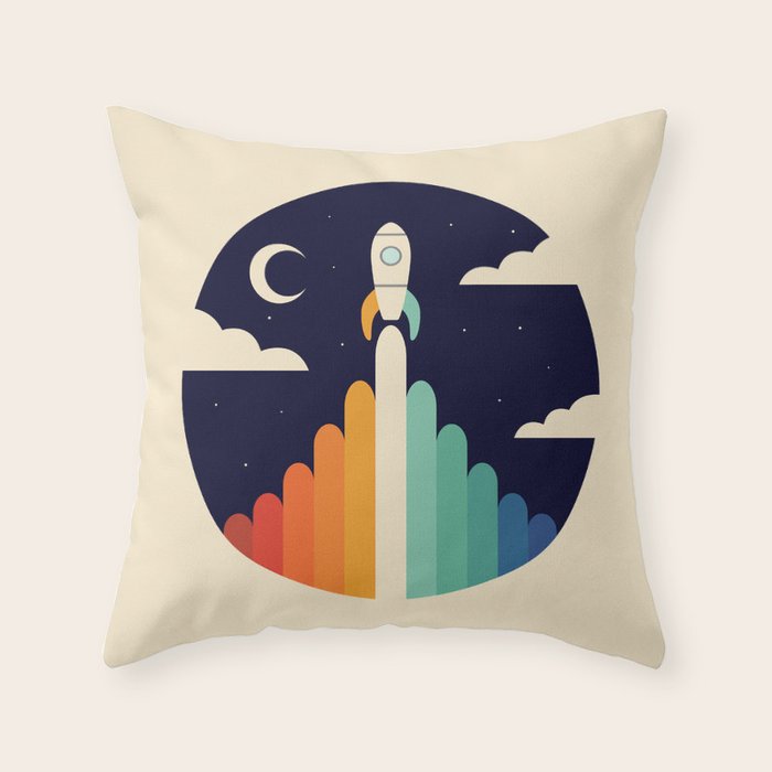 Up Throw Pillow by Andy Westface Society6