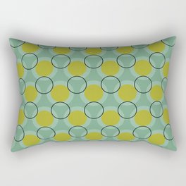 Mid Century Circular Pattern Rectangular Pillow