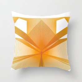 Yellow Abstract pattern geometric Throw Pillow