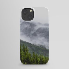 Jasper National Park Fog | Landscape Photography iPhone Case
