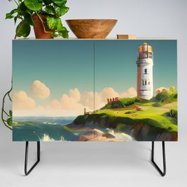 Lighthouse Landcape Credenza