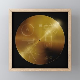 Voyager Golden Record Framed Mini Art Print