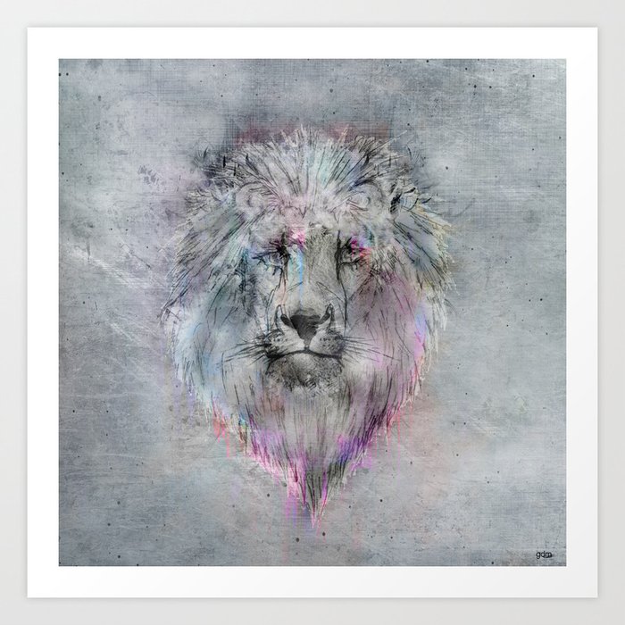 Heart like a Lion Art Print
