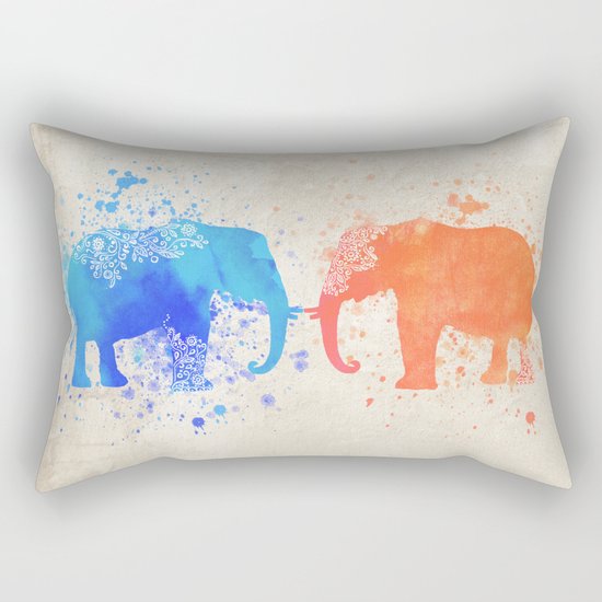 love elephants Rectangular Pillow