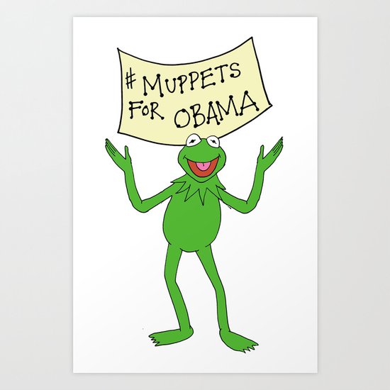 Muppets for Obama Art Print