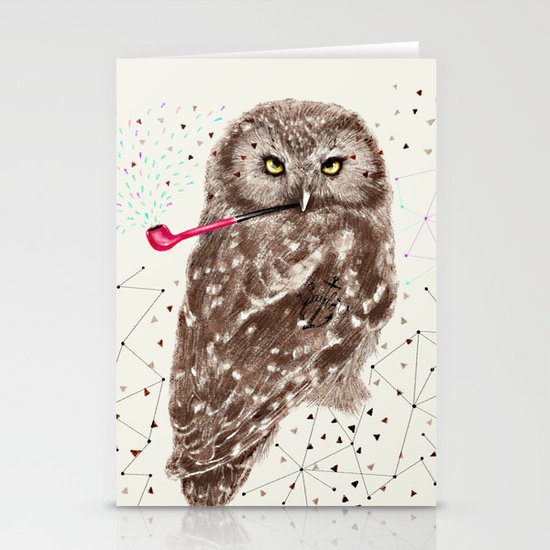 Mr.Owl III Stationery Cards