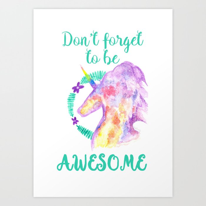 Don T Forget To Be Awesome Printable Art For Home Decor