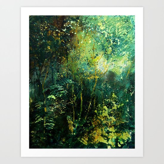 green wood Art Print
