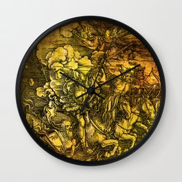 The Four Horsemen of the Apocalypse by Albrecht Durer Wall Clock