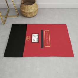 Red Post Box Rug | Crown, Iconic, Letters, British, Graphicdesign, Curated, Commonwealth, Digital, Postoffice, Mailbox 