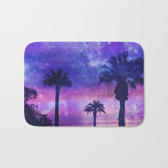 Palm Beach Galaxy Universe Watercolor Bath Mat