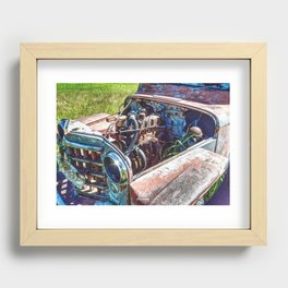 Truck Spark (vintage, farm, automobile, cars, history, engine, industrial) Recessed Framed Print