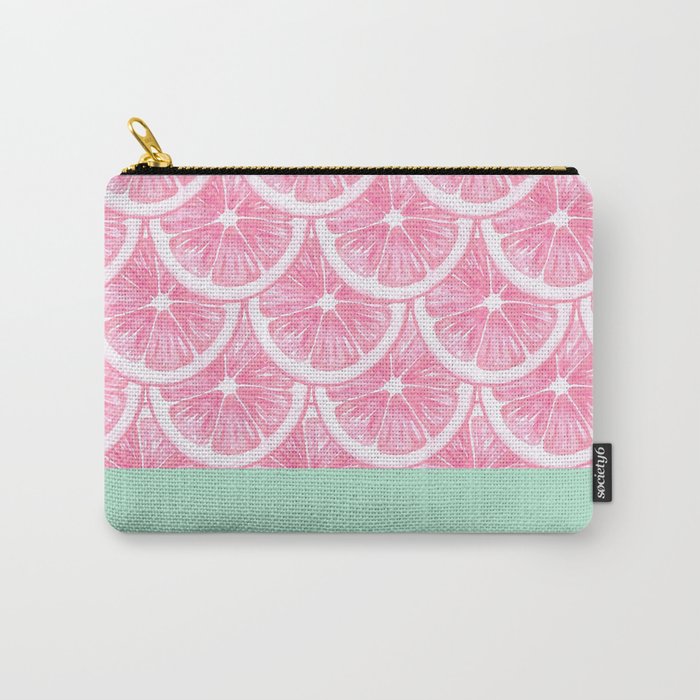 Zesty splice - pink grapefruit Carry-All Pouch